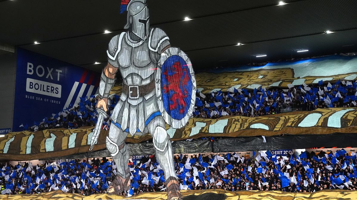 Rangers-Roma, le immagini del match