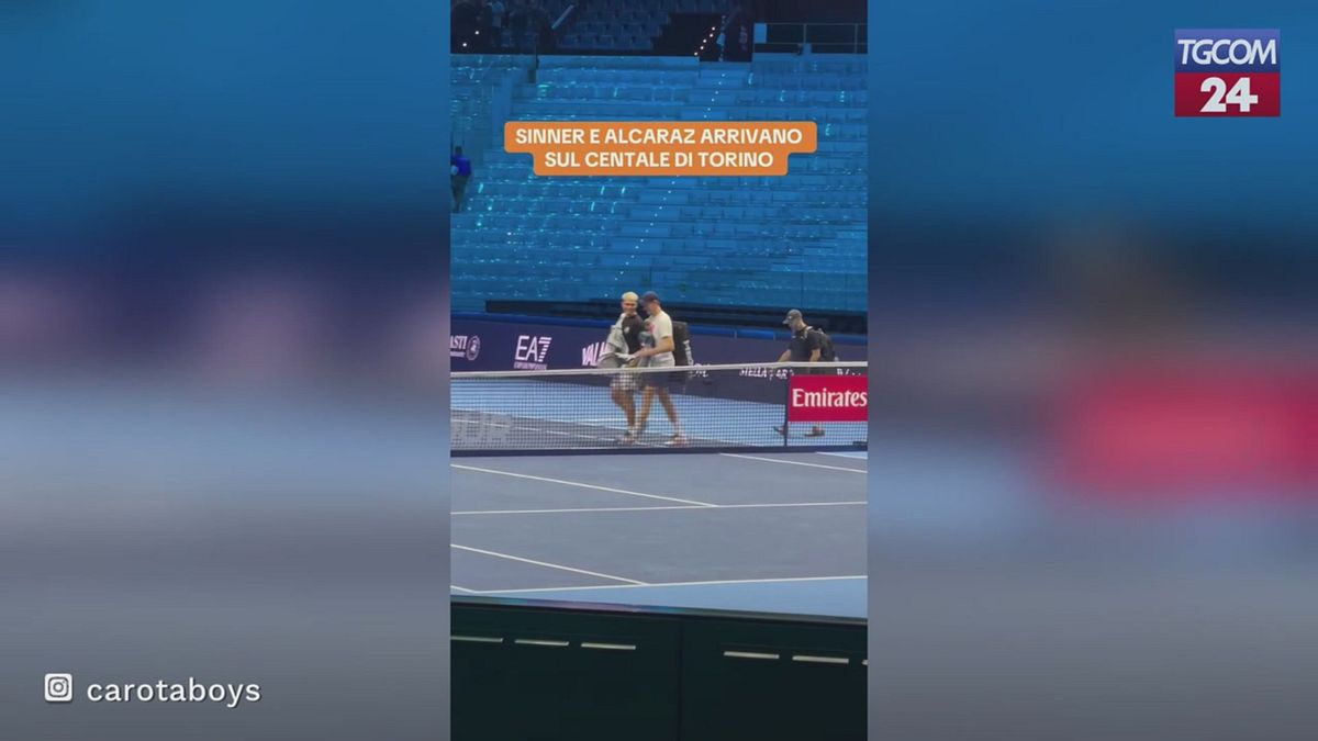 Sinner e Alcaraz si allenano insieme a Torino, Carota Boys in delirio