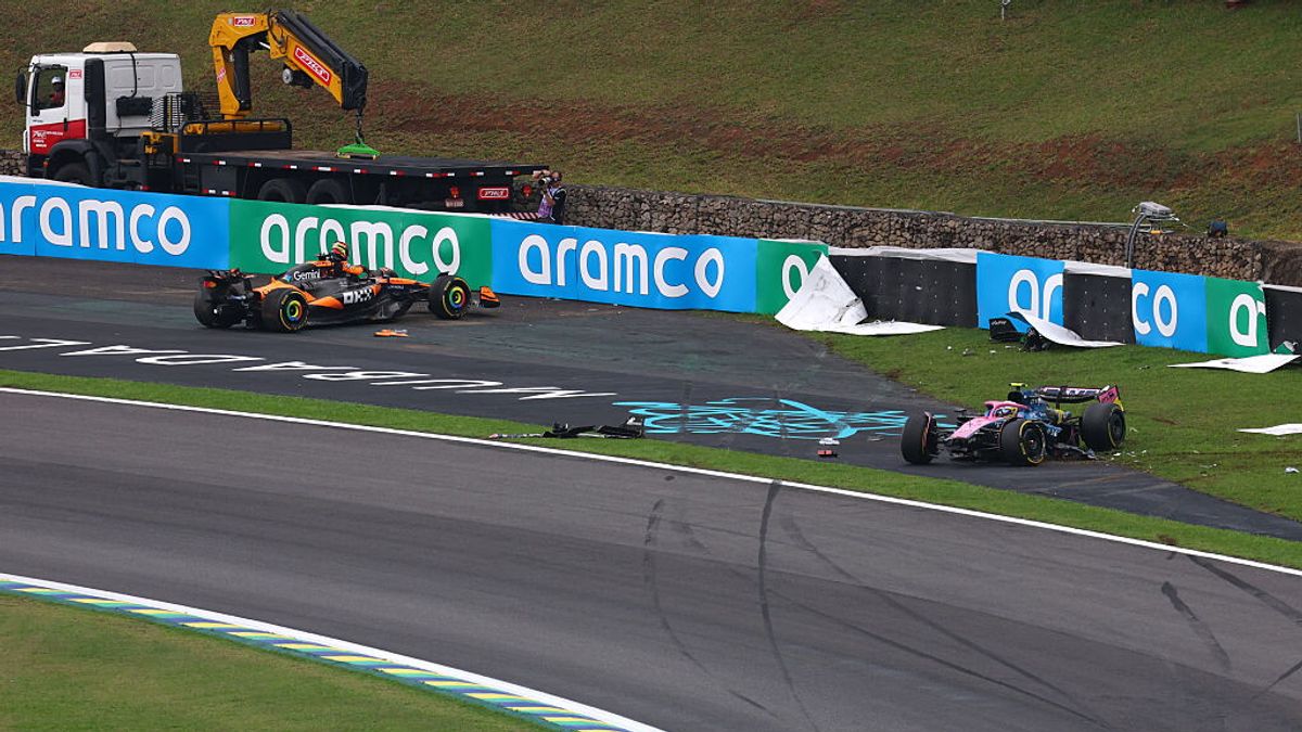La Sprint Race di Piastri finisce a muro a Interlagos LE FOTO