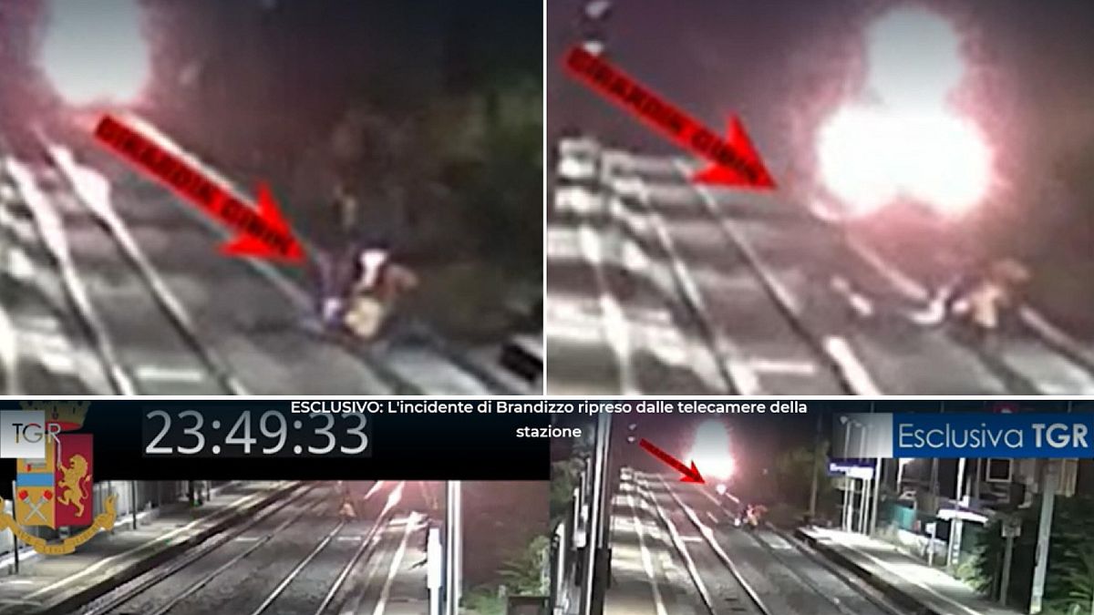 Strage di Brandizzo, un drammatico video mostra il treno che travolge gli operai sui binari