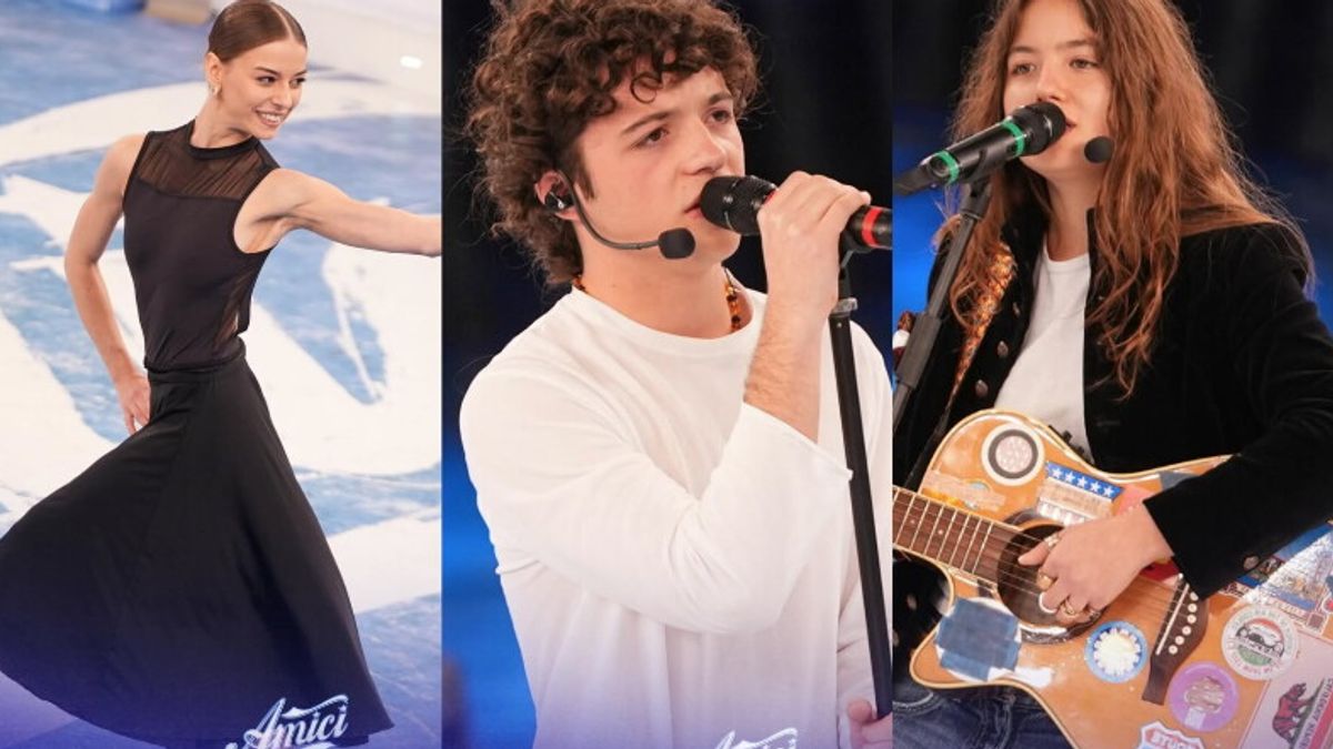 Elena, Giorgia ve Lorenzo Amici'ye varıyor