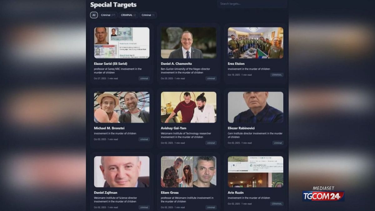 Sito web antisionista mette una taglia sui docenti israeliani