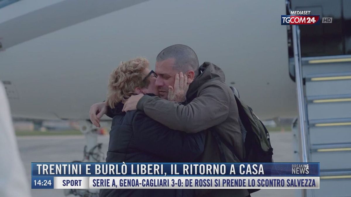 Breaking News delle 14.00 | Trentini e Burlò liberi, il ritorno a casa ...