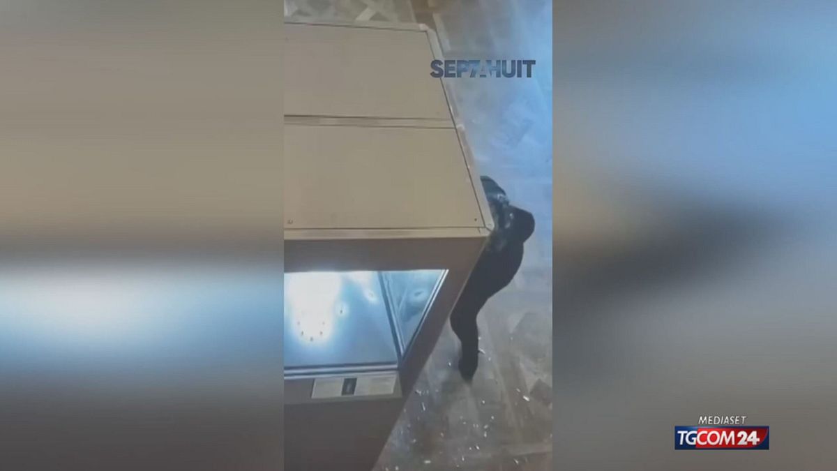 Parigi, il video del furto al museo Louvre dell'ottobre scorso