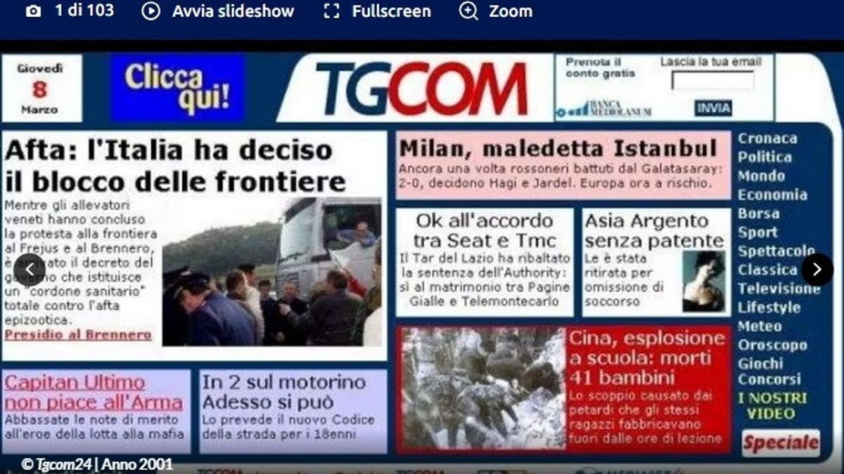 Tgcom24 compie 25 anni ma non c