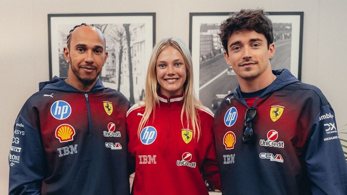 Alba studia da grande: le foto a Shangahi con Leclerc e Hamilton