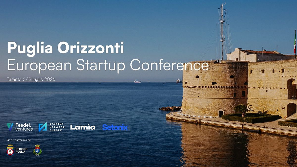 6 – 12 Temmuz tarihleri ​​arasında startupların Avrupa'sı “Puglia Orizzonti” için Taranto'da, Financialounge.com medya ortağı
