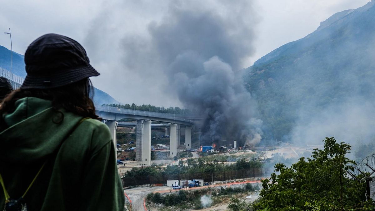 No Tav, Chiomonte inşaat sahasında polisle çatıştı