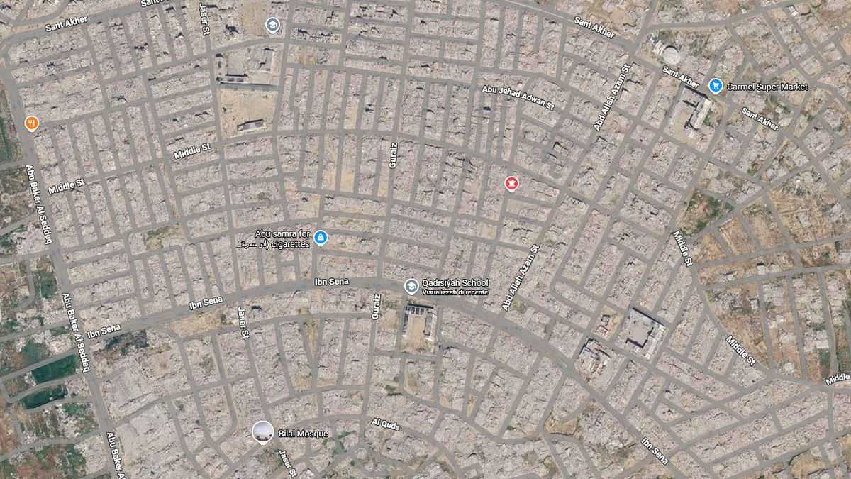 Google maps aggiorna le immagini satellitari di Gaza: Rafah non esiste più