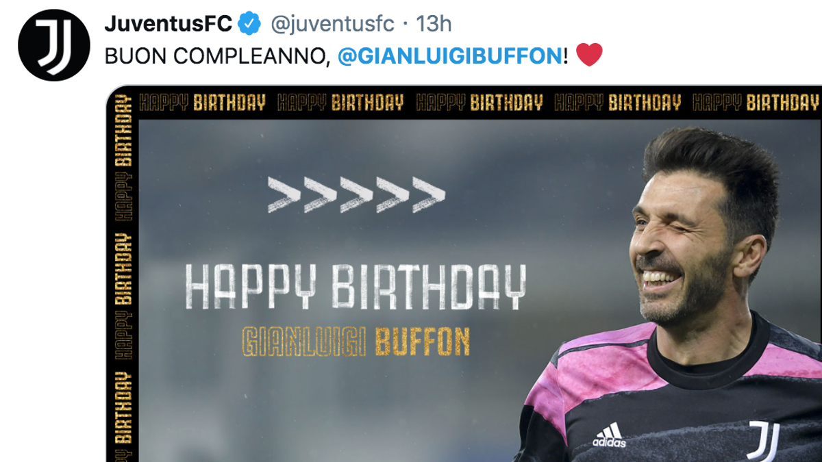 Juve, i 43 anni di Buffon: auguri da tutto il mondo - SportMediaset