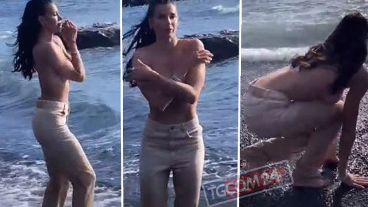 Giulia Calcaterra riparte alla grande: senza Pescetto mostra il topless -  Tgcom24