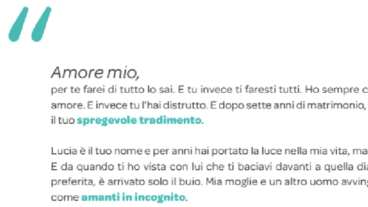 Tradito, denuncia moglie sul giornale: una pagina per raccontare le corna -  Tgcom24