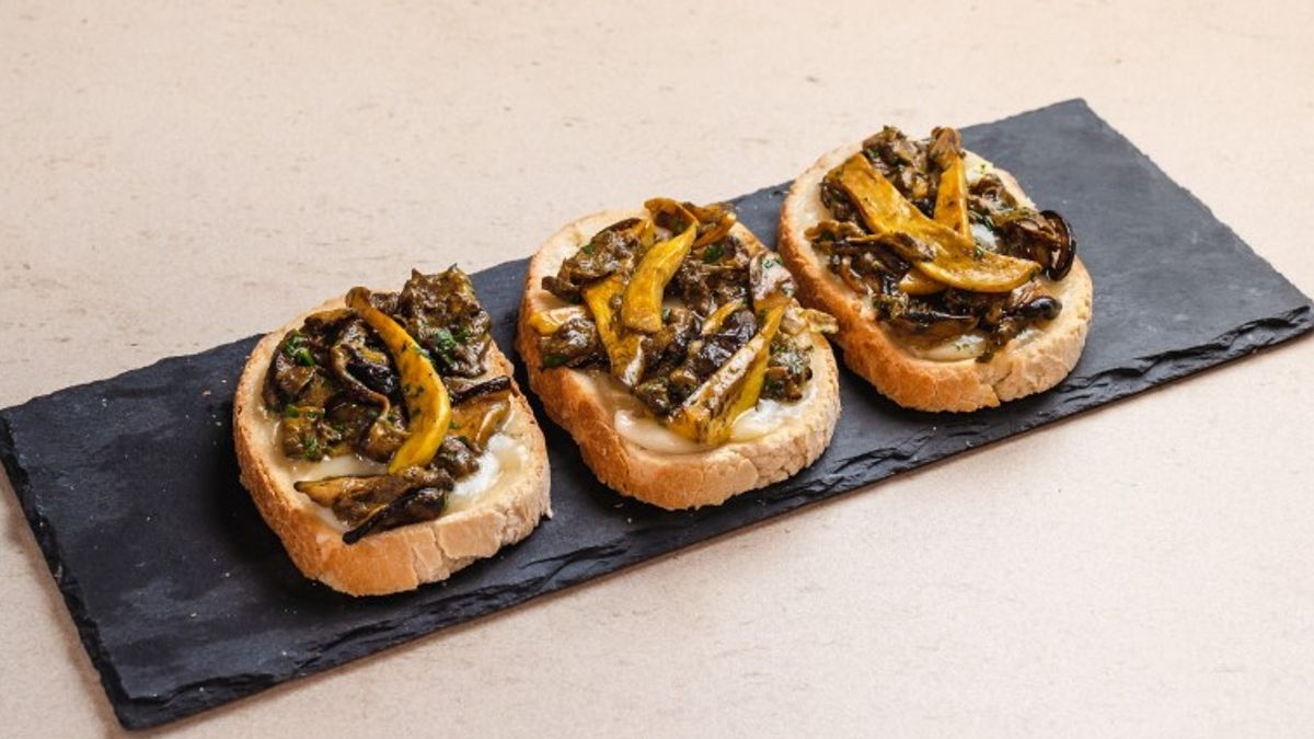 Crostini con taleggio e porcini - Tgcom24
