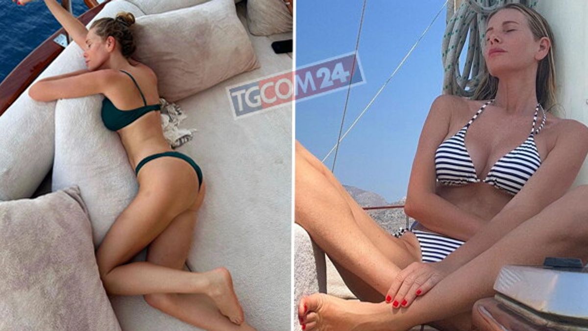 Alessia Marcuzzi, dalla Turchia scatti sexy in bikini