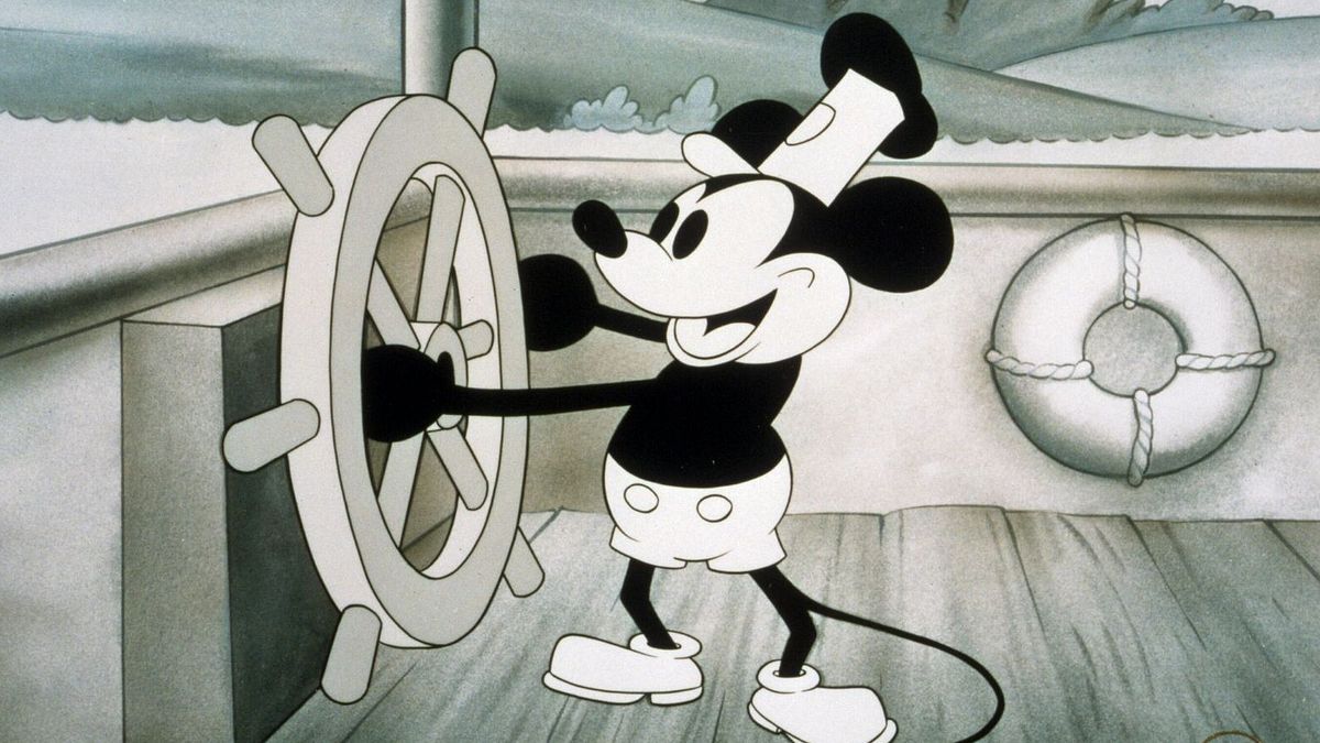 Primo cartone animato con Topolino e Minnie libero da copyright