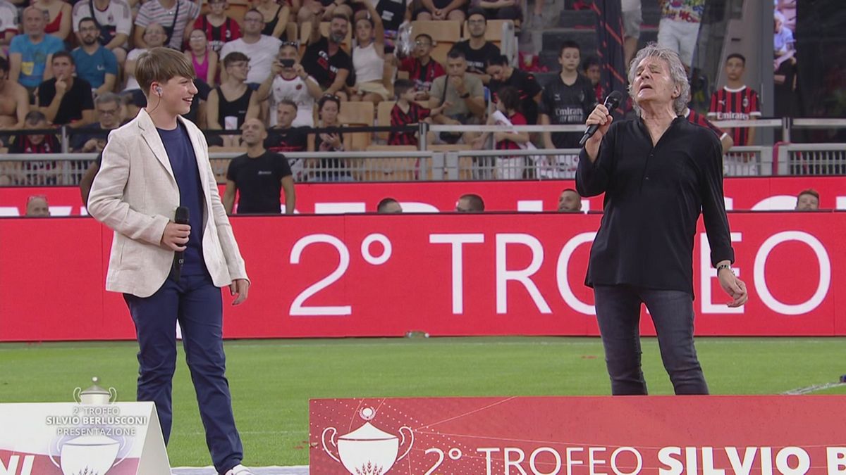 L'esibizione di Fausto Leali e Daniel Musa - SportMediaset