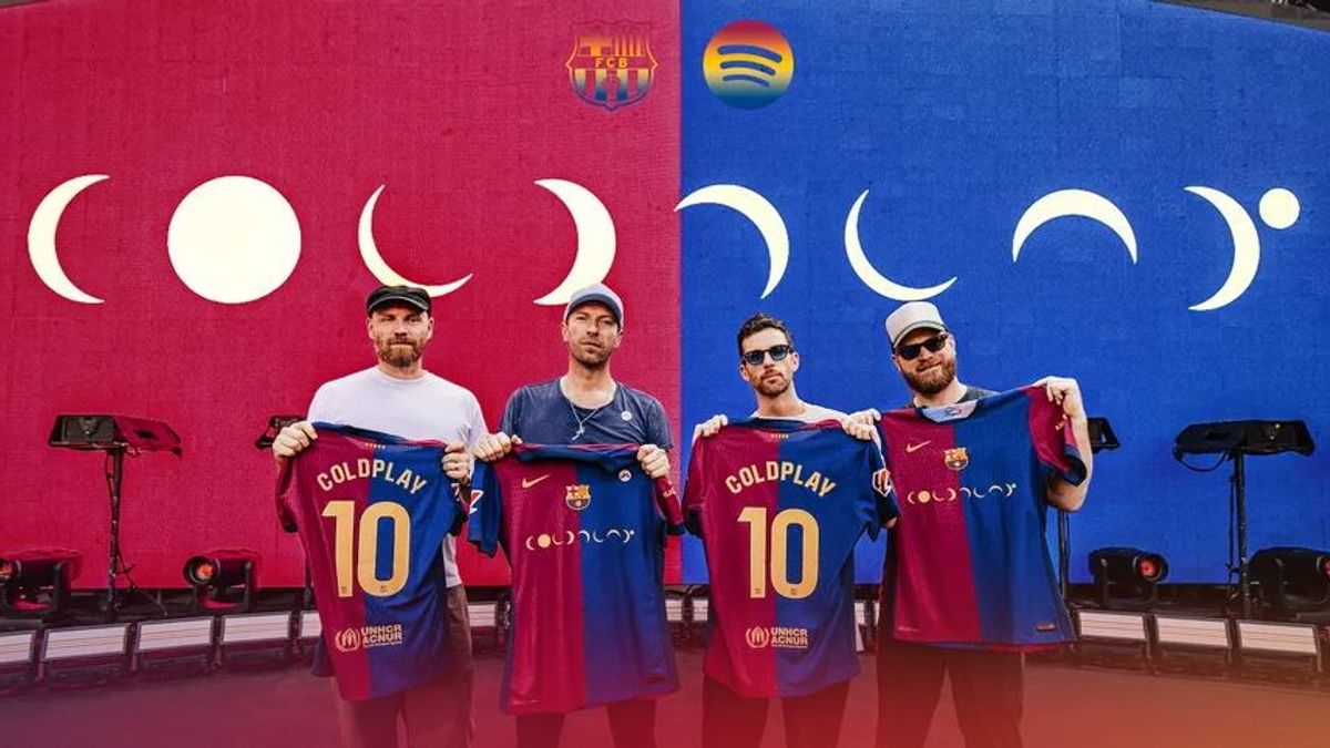 BARCELLONA, COLDPLAY SPONSOR NEL CLASICO CON IL REAL MADRID