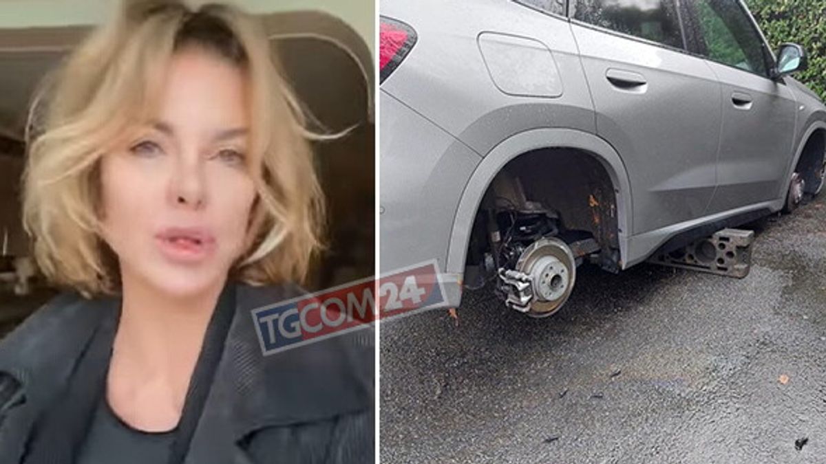 Alba Parietti'nin araba lastiklerinin çalınmasının ardından patlaması