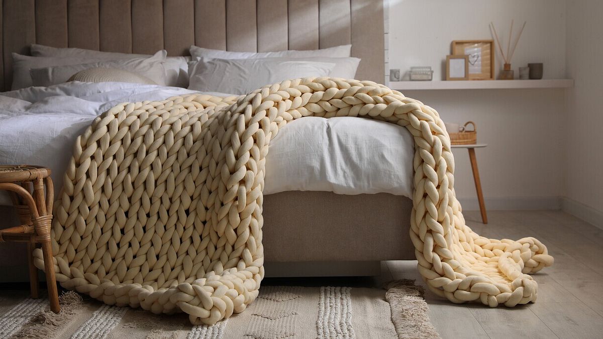 Coperta Bohémien All'Uncinetto - Beige/Crema, 125x150 Cm, Cotone, Lavorata A Mano, Per Divano E Letto - 2