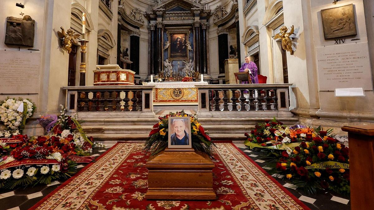 Roma'daki Antonello Fassari'ye son veda
