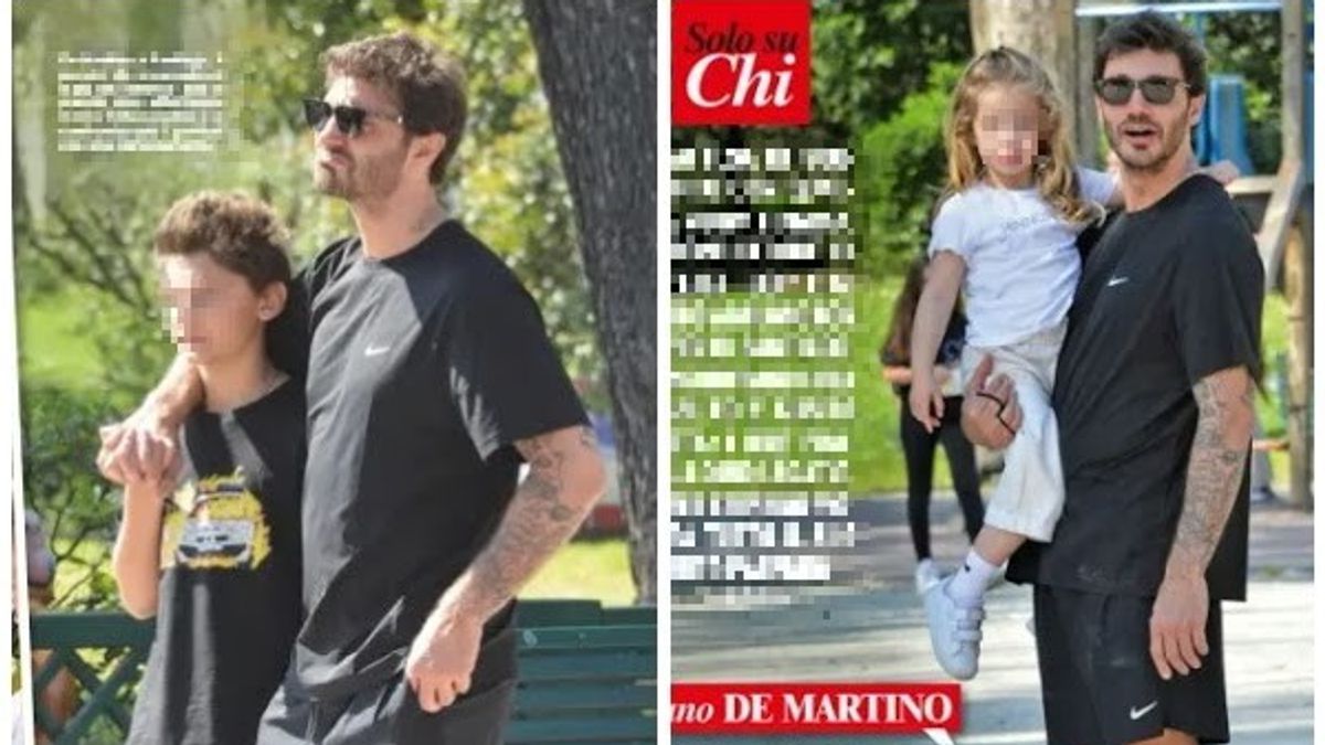 Stefano de Martino'da baba versiyonu … Santiago ve Luna Marì ile Bis