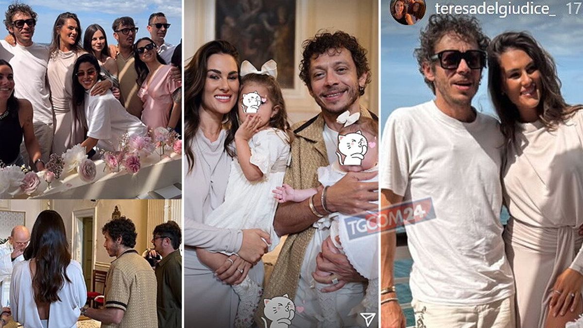 Valentino Rossi ve Francesca Sofia Novello Vaftiz Gabriella