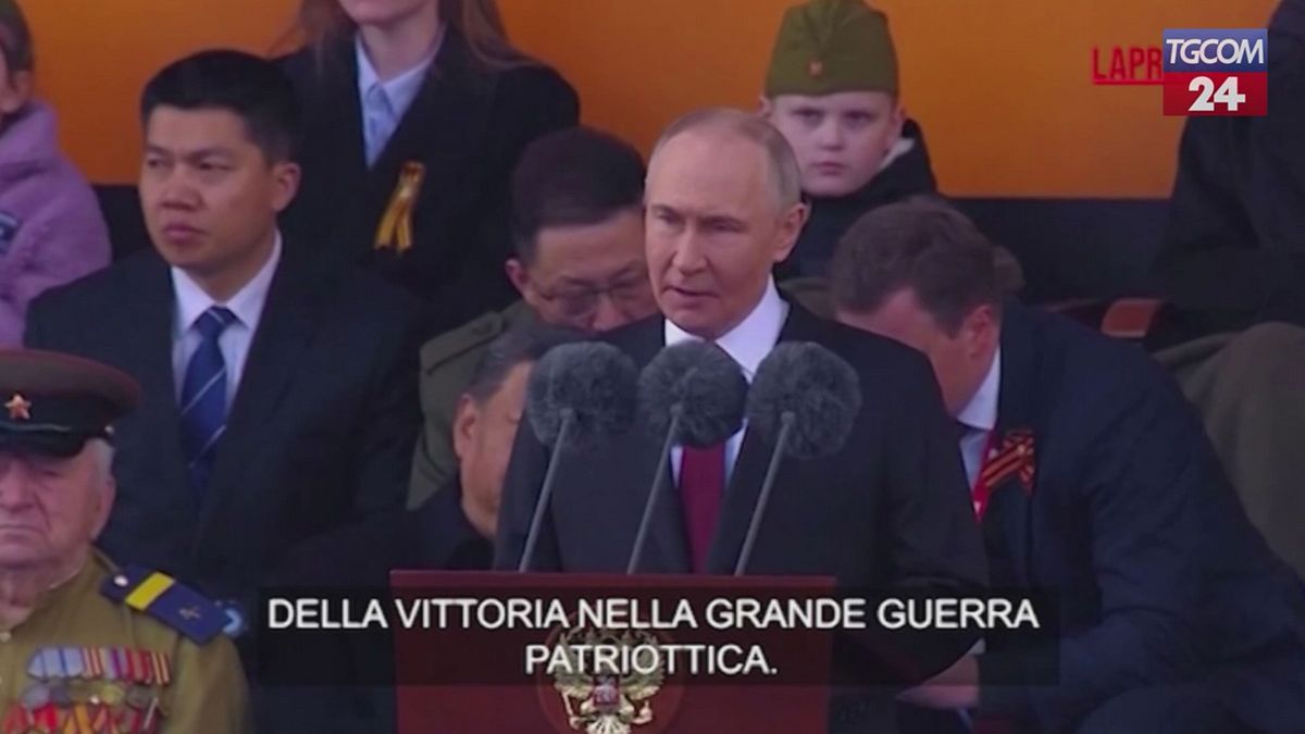 Putin: "Oggi siamo tutti uniti da un sentimento di gioia e dolore"