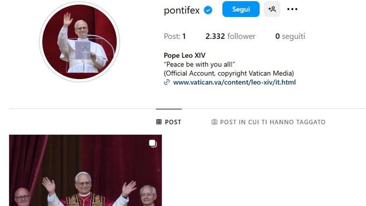 Papa Leone XIV come Francesco: sì ai social, account ufficiali su X e Instagram