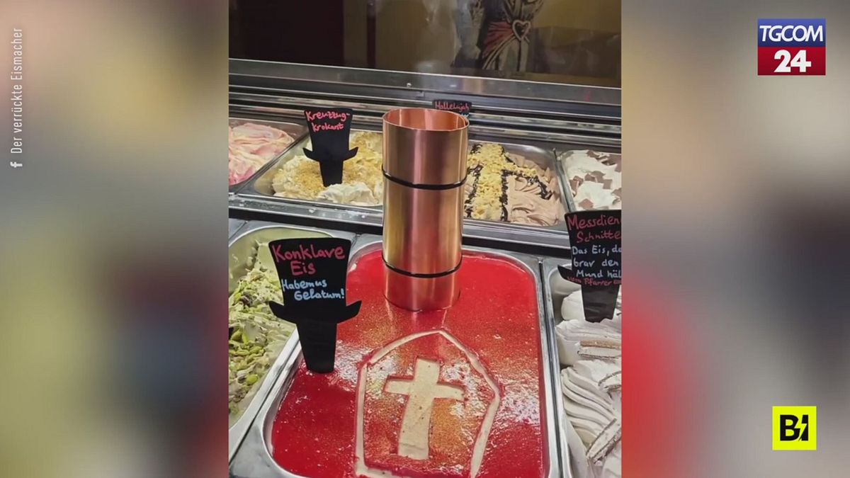 Panna, lamponi e fumata bianca: ecco il gelato del Conclave