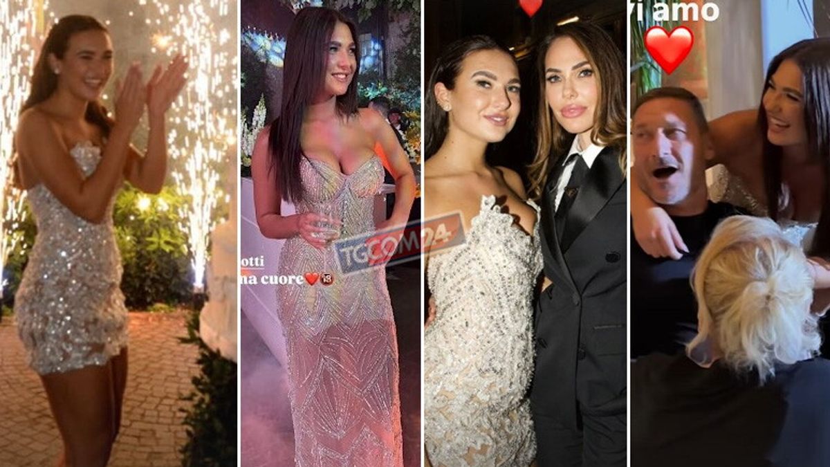 Ilary Blasi ve Francesco Totti, Chanel'in Mega-Festa ile birlikte