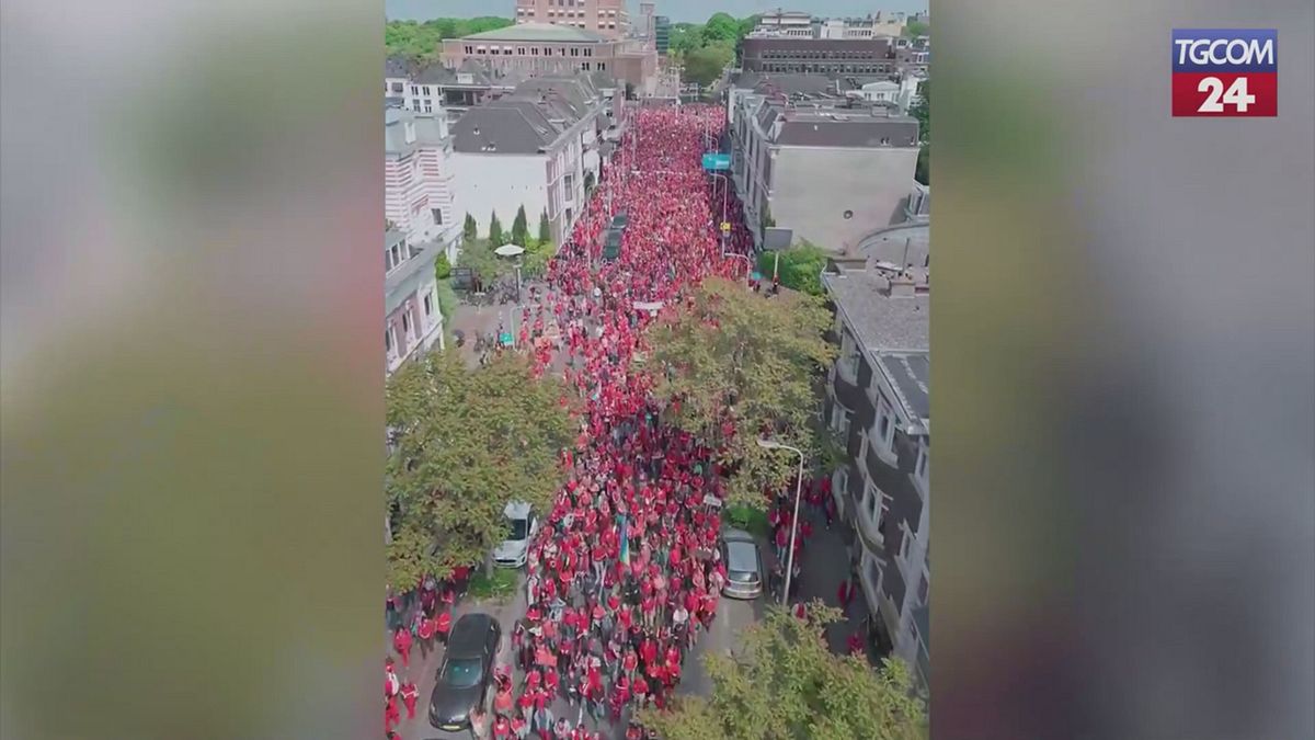 Manifestazione pro Palestina a L