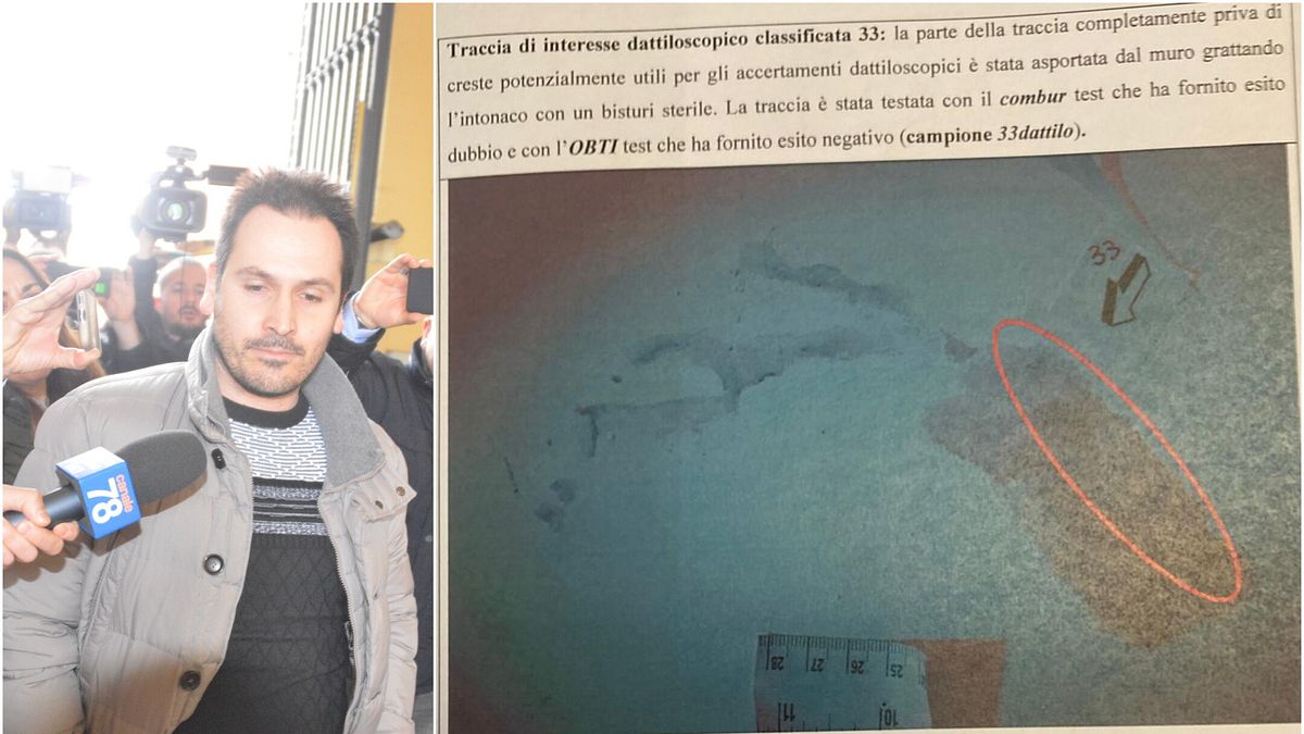 delitto di garlasco l impronta del palmo di sempio sul muro delle scale vicino al cadavere di chiara poggi