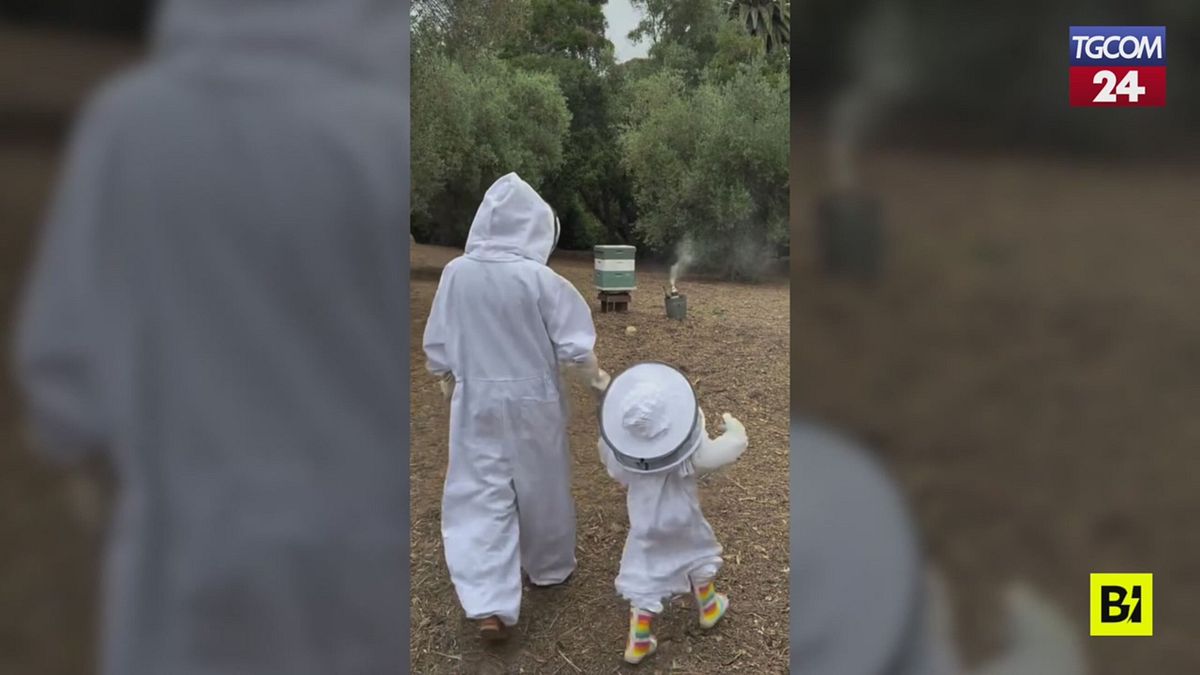 meghan markle e la figlia lilibet in versione apicoltrici