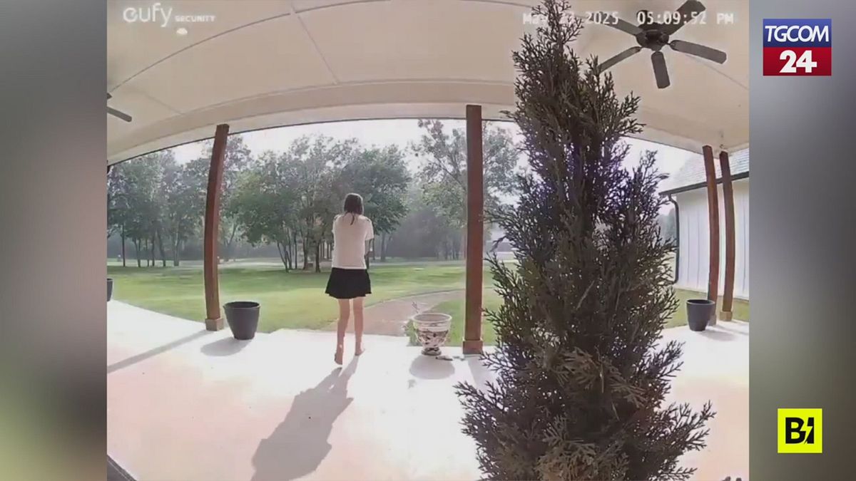 usa è bel tempo ma in giardino casca un fulmine