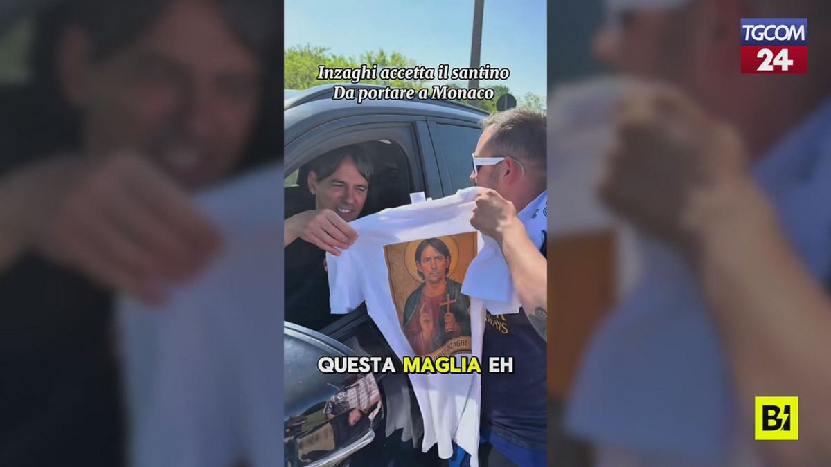 il santino portafortuna per inzaghi il regalo del tifoso interista