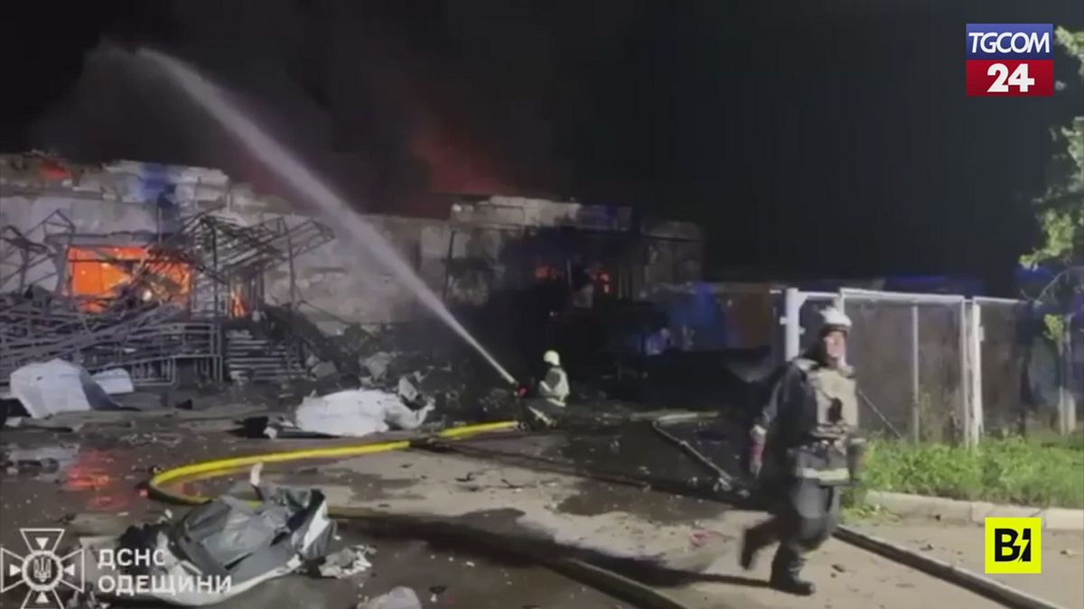 Ucraina, droni russi sulla città di Odessa