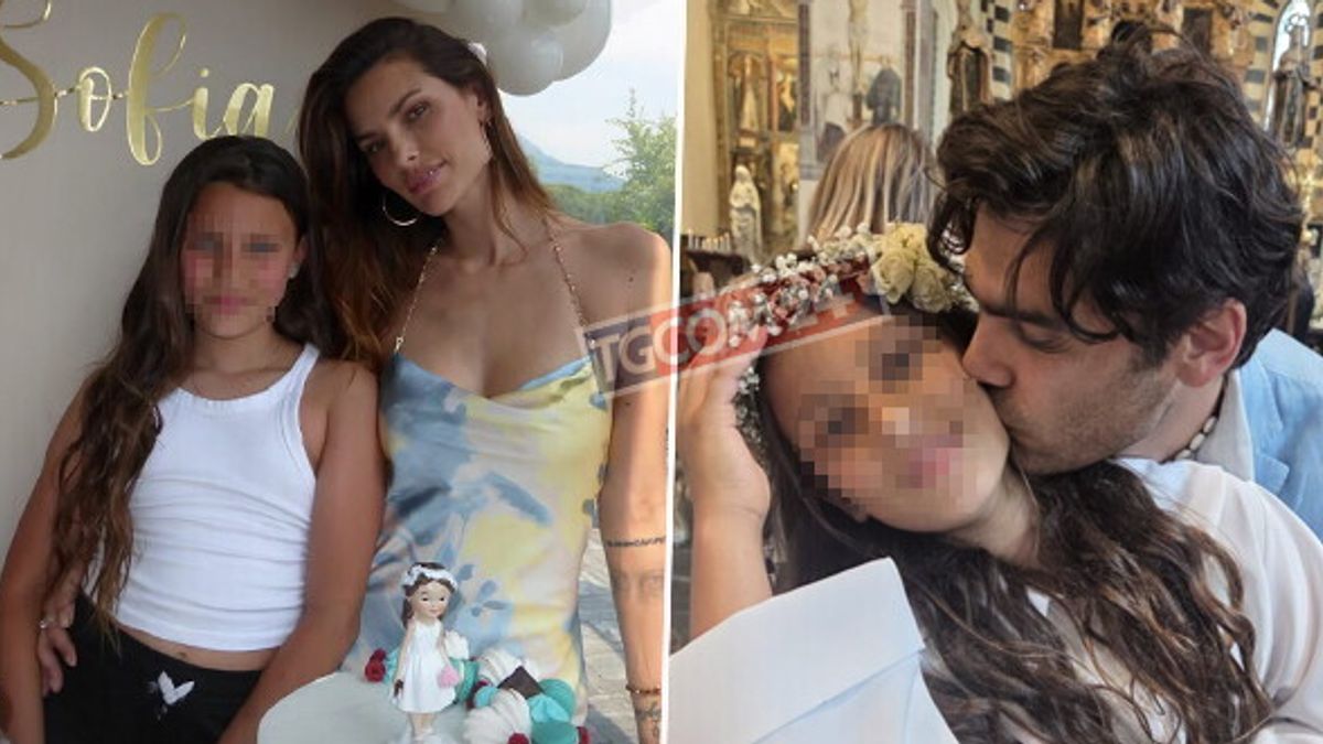 Dayane Mello ve Stefano Sala, kızının ilk cemaati