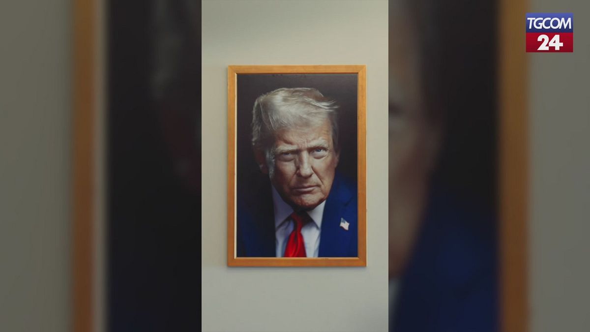 appeso alla casa bianca il nuovo ritratto di donald trump