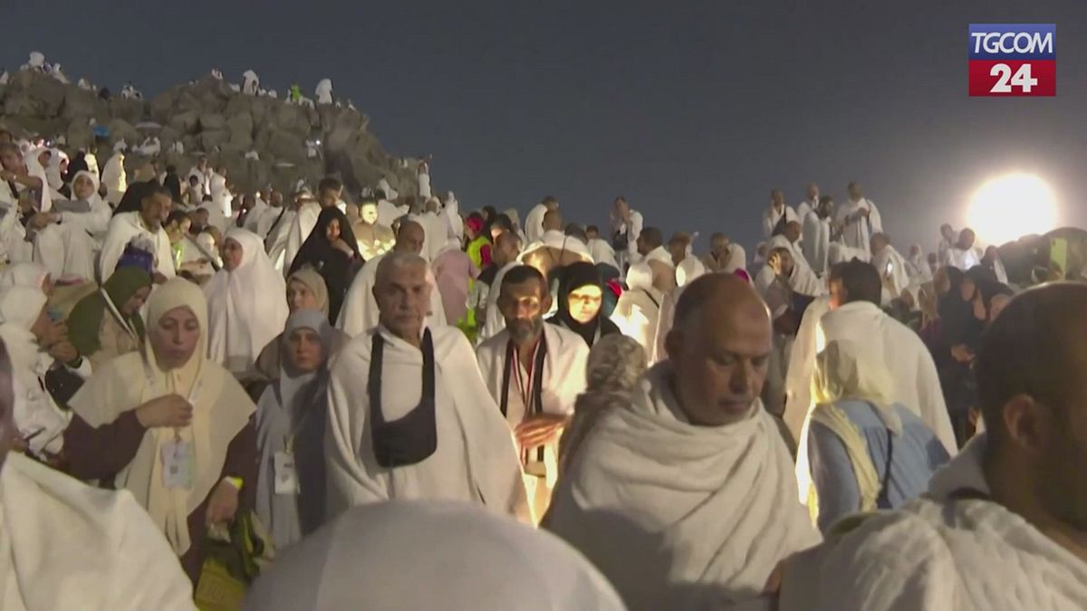 La Mecca, le immagini dei pellegrini sul Monte Arafat