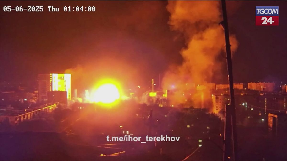 Ucraina, le telecamere di sicurezza riprendono l