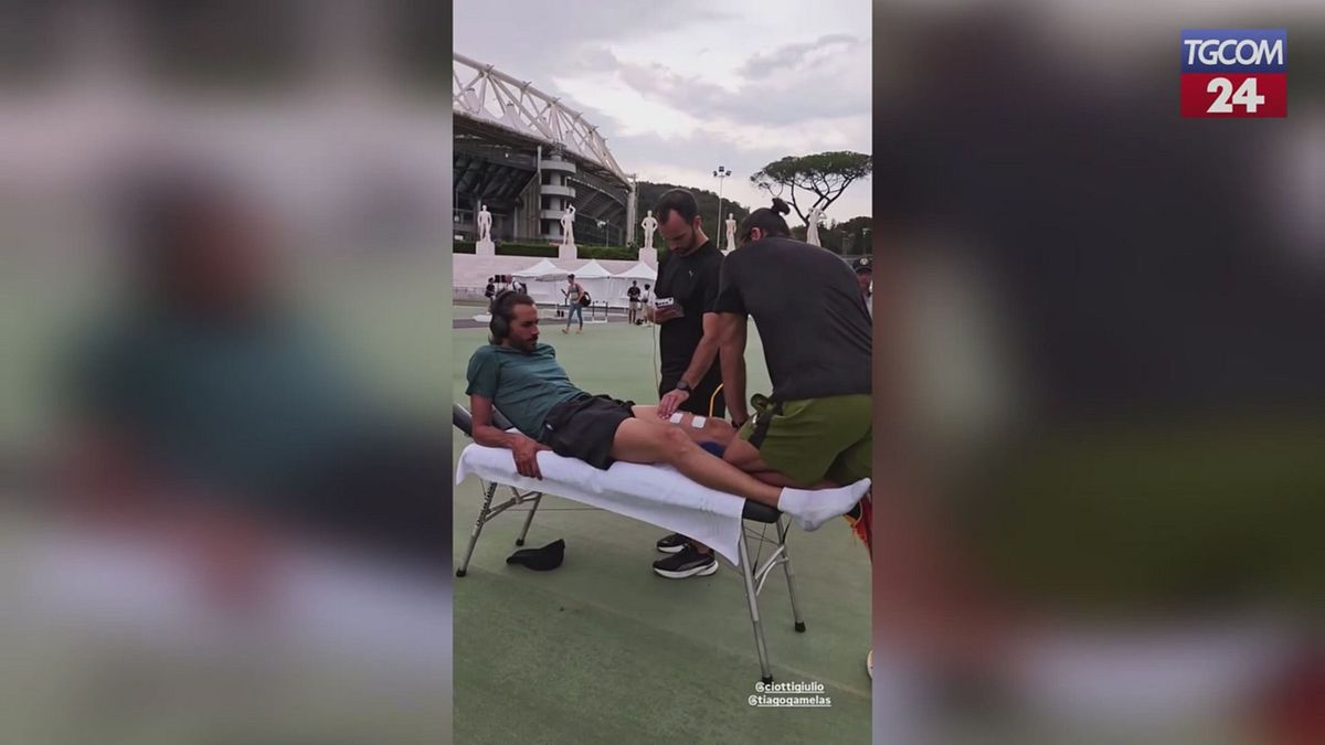 Roma, Gianmarco Tamberi prepara i muscoli per il Golden Gala