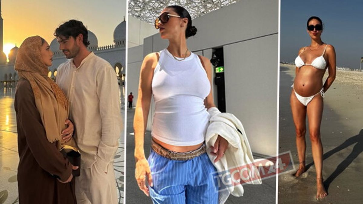 Cecilia Rodriguez sfoggia il pancione ad Abu Dhabi