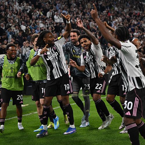 Esultanza giocatori Juventus