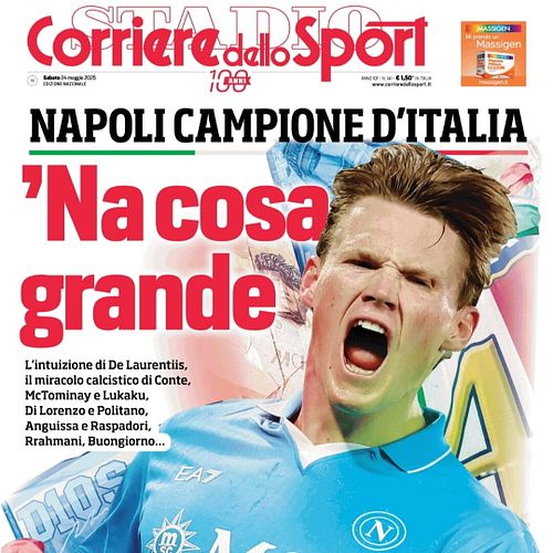 Corriere Dello Sport - Naples 4e Scudetto - Édition Du 24/05/2025 - Neuf