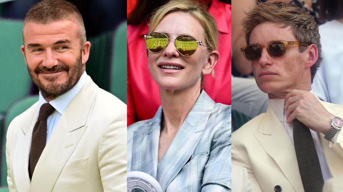 Wimbledon 2025: David Beckham, Cate Blanchett e Eddie Redmayne tra il pubblico © IPA