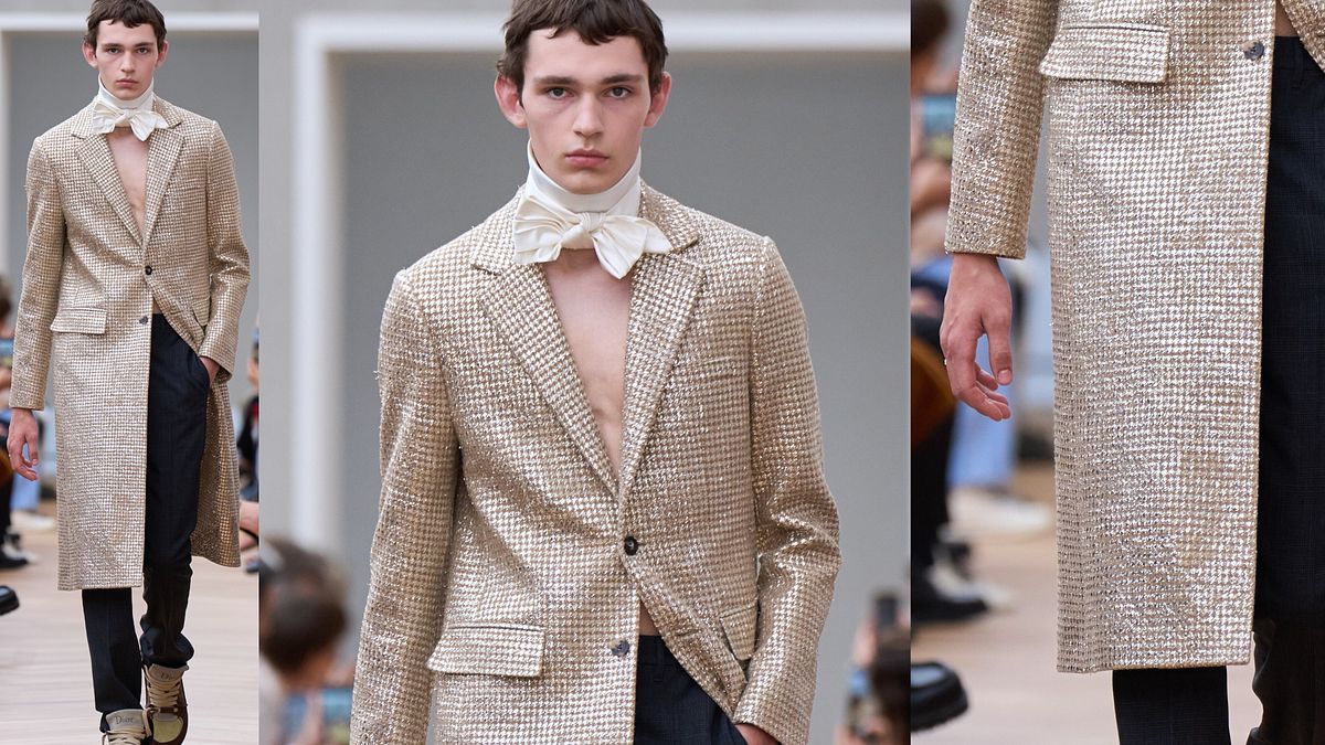 Dior, un look dalla sfilata della collezione uomo primavera estate 2026 (credit: Dior Press Homme) © Ufficio stampa