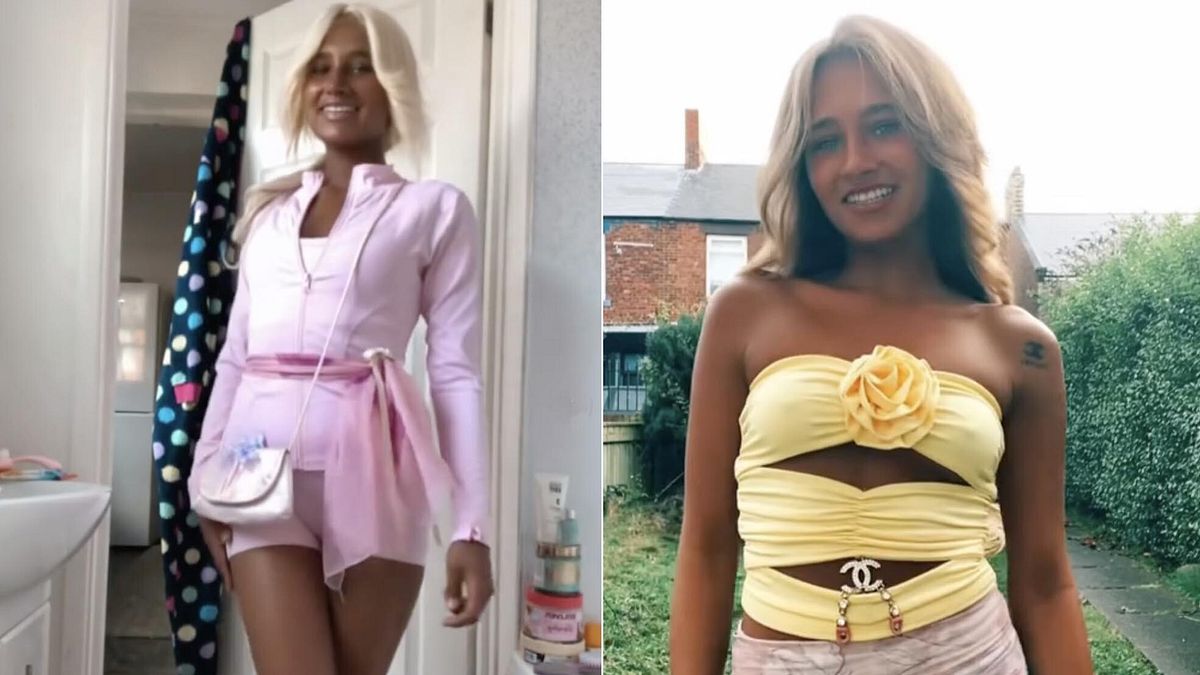 Megan Blain, inglese di 19 anni, è dipendente dall'abbronzatura © Dal Web