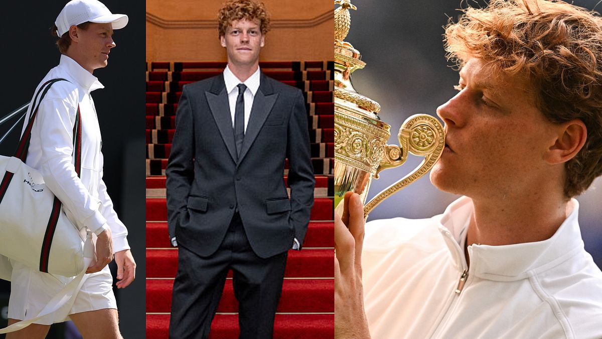 Jannik Sinner, primo tennista italiano ad aver vinto il torneo di Wimbledon (Courtesy Gucci Press Office, image courtesy of Antoine Courvecelle, Getty Images and Afp) © Ufficio stampa\Ufficio stampa\Afp