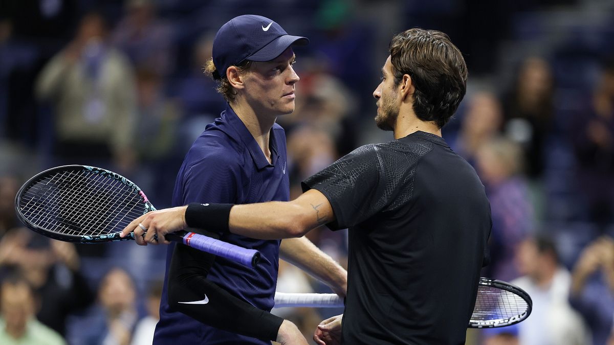 Jannik Sinner e Lorenzo Musetti a New York © Getty Images