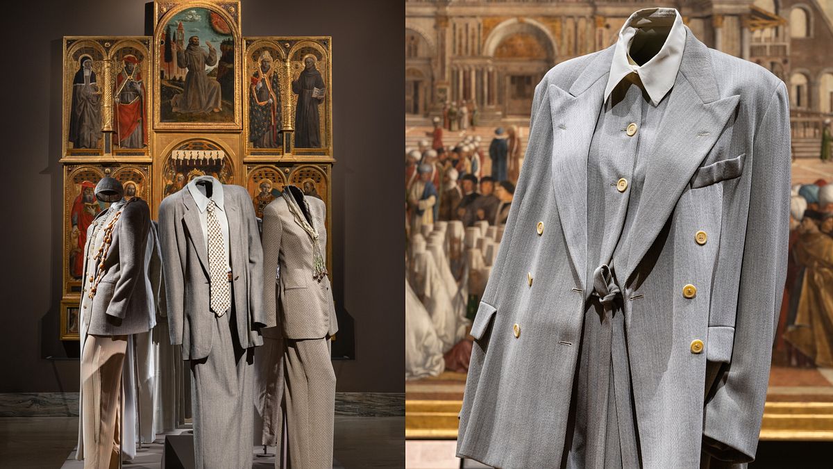 "Giorgio Armani: Milano, per amore": i suoi abiti esposti per la prima volta nelle sale della Pinacoteca di Brera (credit: Agnese Bedini, Melania Dalle Grave) © Ufficio stampa